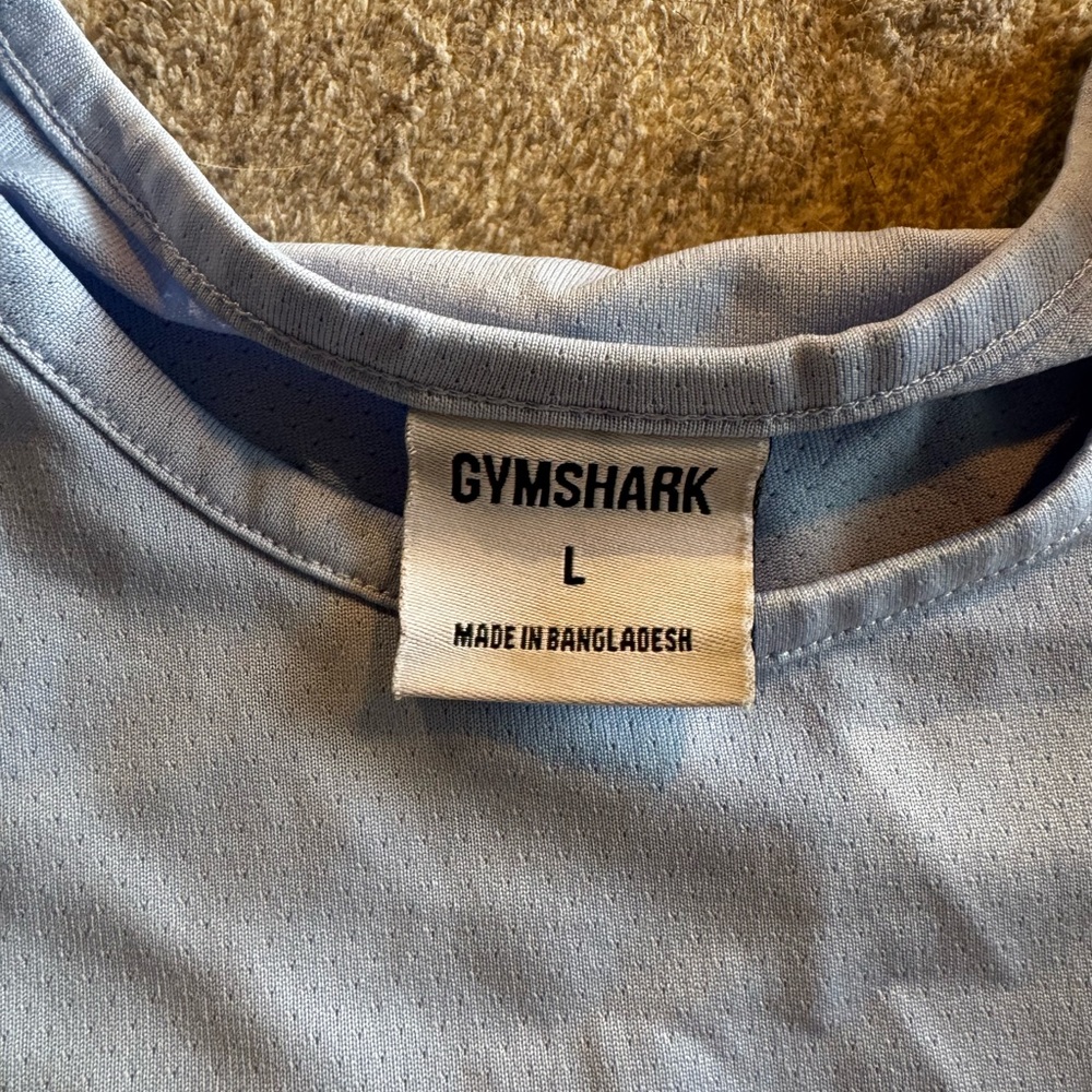 Gymshark Blue Training Crop Tank Top - Picture 3 of 5